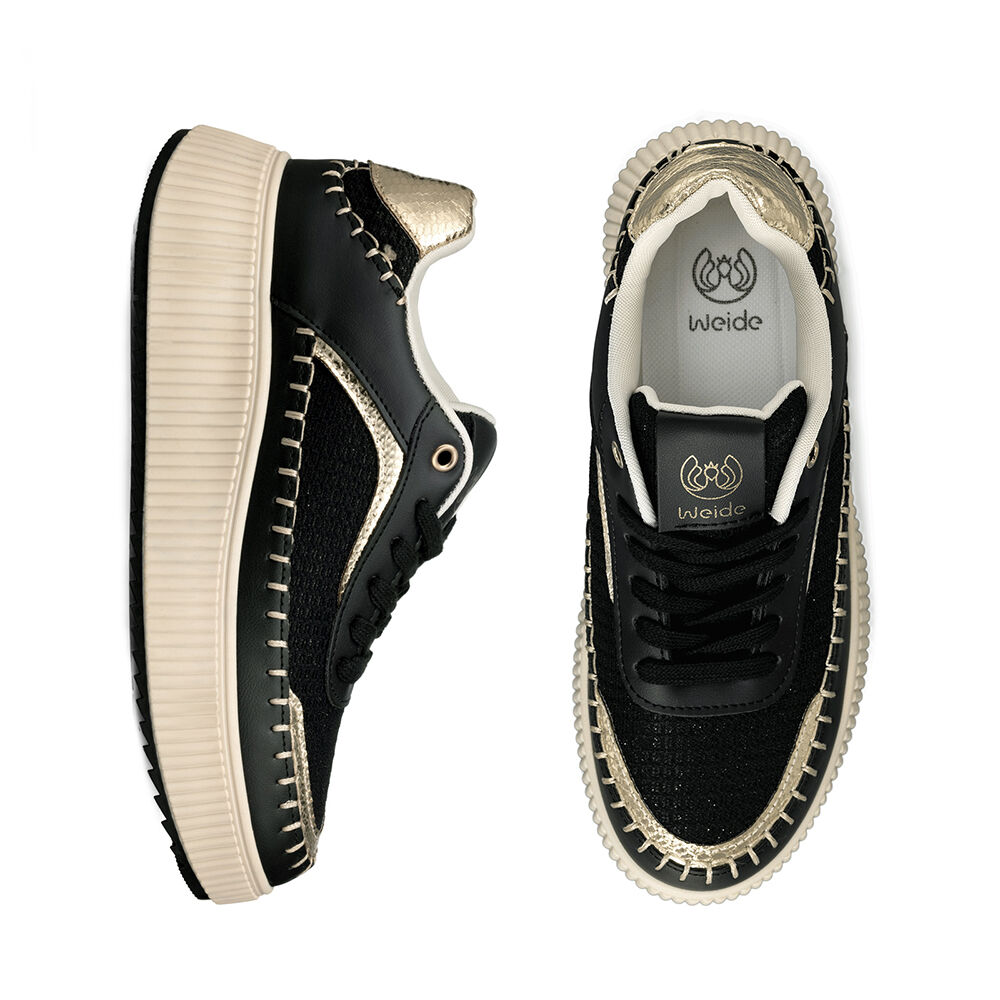 Zapatillas Urbanas Casual Cordones Mujer Weide Hx520 image number 2.0