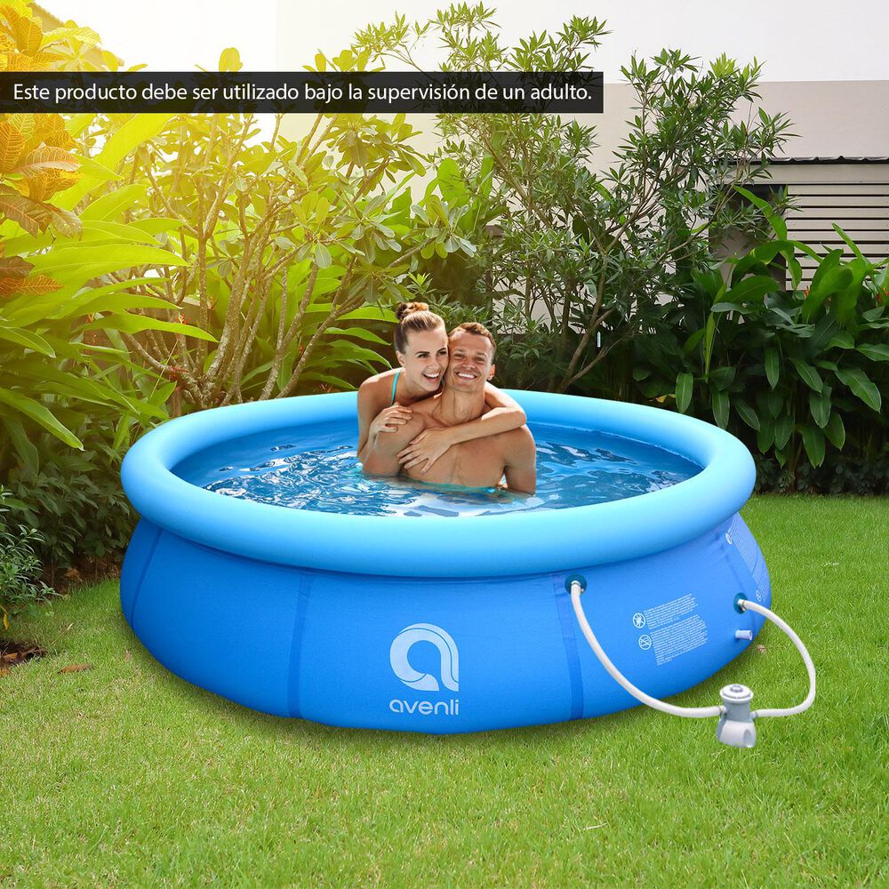 Piscina Inflable Con Filtro 3618l 76x300cm Celeste image number 5.0