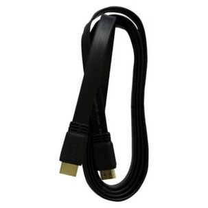 Cable Hdmi Hd 4k 3mts Tipo Flat Negro