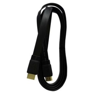 Cable Hdmi Hd 4k 3mts Tipo Flat Negro