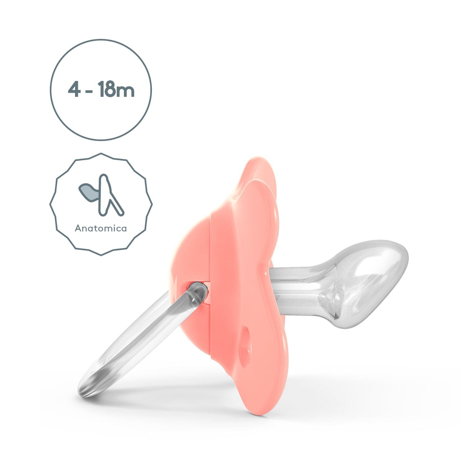 Pack Chupete +4-18m Indio Rosado + Broche Rosado + Mamadera 150 Ml Rosado image number 1.0