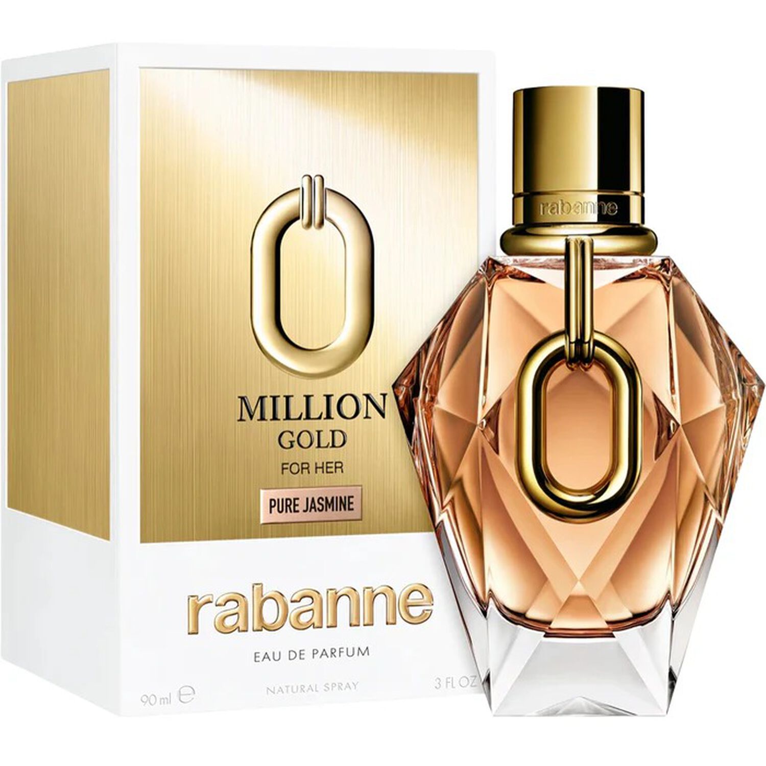 Rabanne Million Gold For Her Pure Jasmine Edp 90 Ml image number 0.0