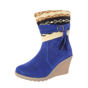 Bota Taco Chino Azul V&iacute;a Franca Art. 51214blue