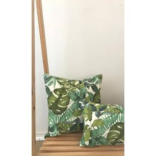 Set De 2 Cojines Combinados - Hojas Verdes