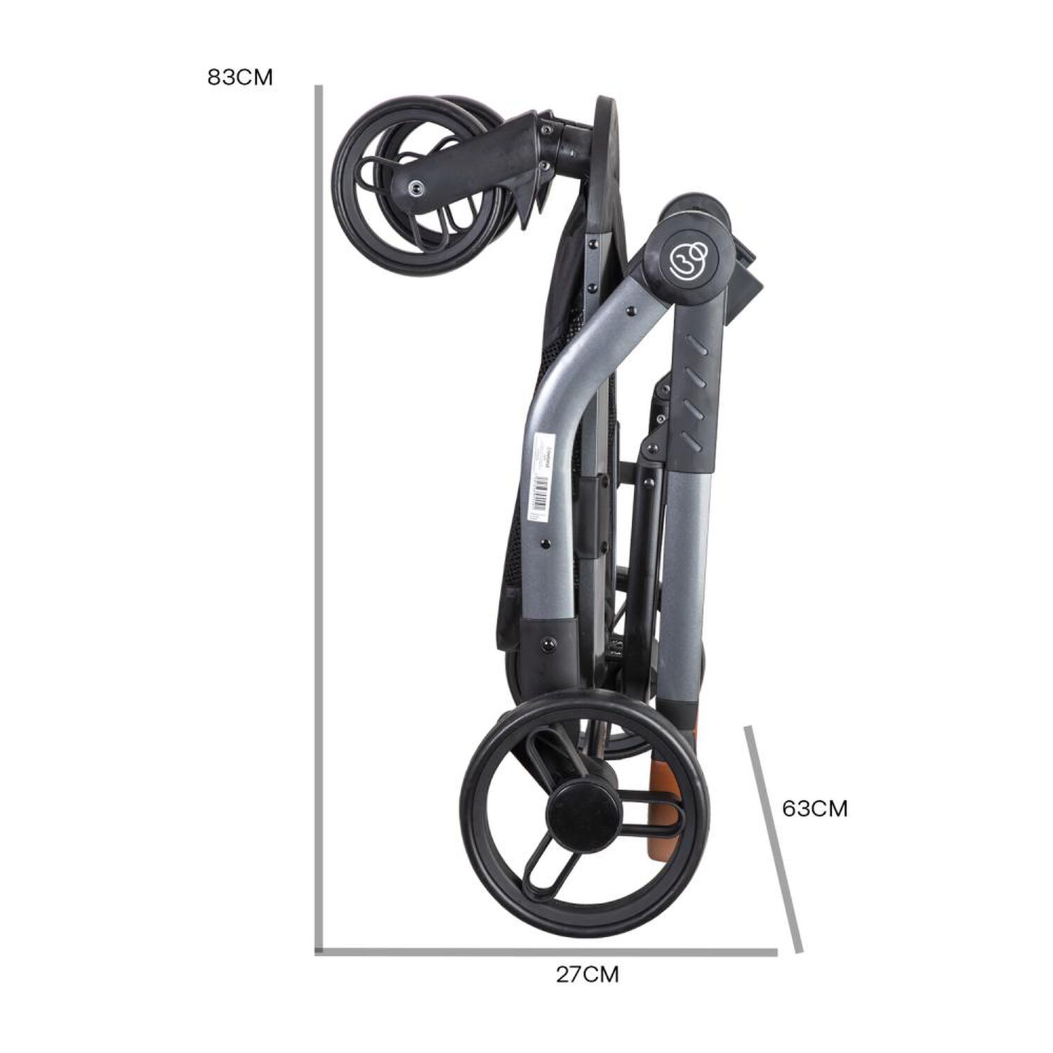 Coche Travel System Bebesit Taurus Gris image number 7.0