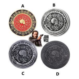 Moneda Coleccion John Wick Pagaré Pacto De Sangre. Cosplay