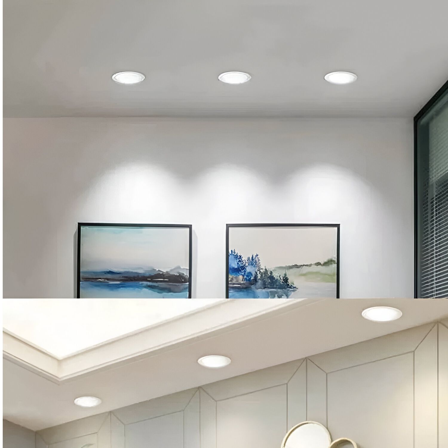 Plafon Led Embutido Logic 18w Luz Fria Blacklight 1440lm image number 8.0