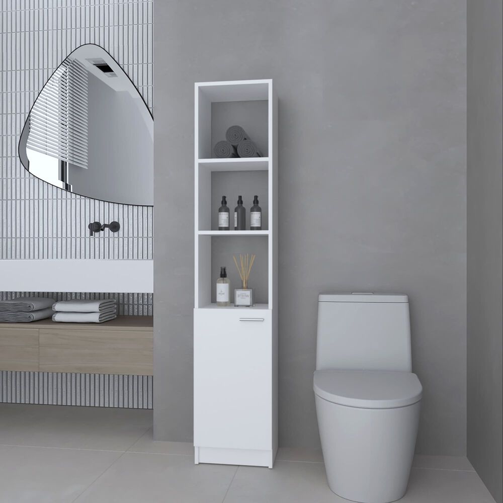 Estante Organizador Ba&ntilde;o 1 Puerta Fm-011b - Blanco image number 8.0