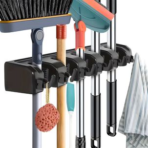 Soporte Útiles De Aseo Hogar Escobas Organizador Estático Soporte Útiles De Aseo Hogar Escobas Organizador Estático