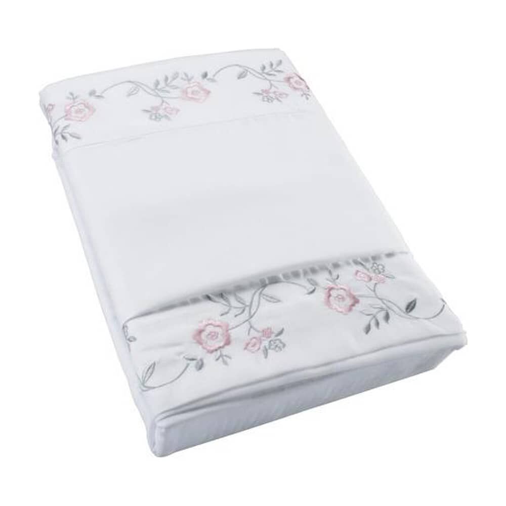 Sabana Andes Microfibra Bordada Rosa 1.5 Plaza image number 0.0