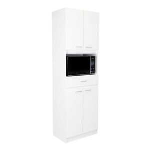 Mueble Microondas Fm 4 Puertas 196x62x39,5 Cm Blanco