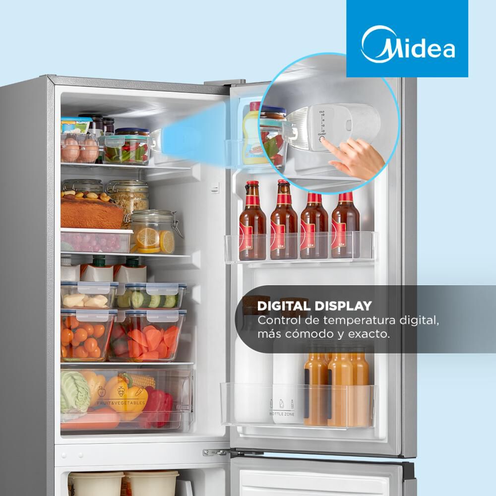 Refrigerador Bottom Freezer Midea MDRB241FGE50 / Frío Directo / 169 Litros / A+ image number 5.0