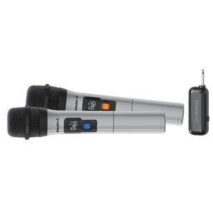 Par De Micr&oacute;fonos Inal&aacute;mbricos Con Receptor Uhf Master-g