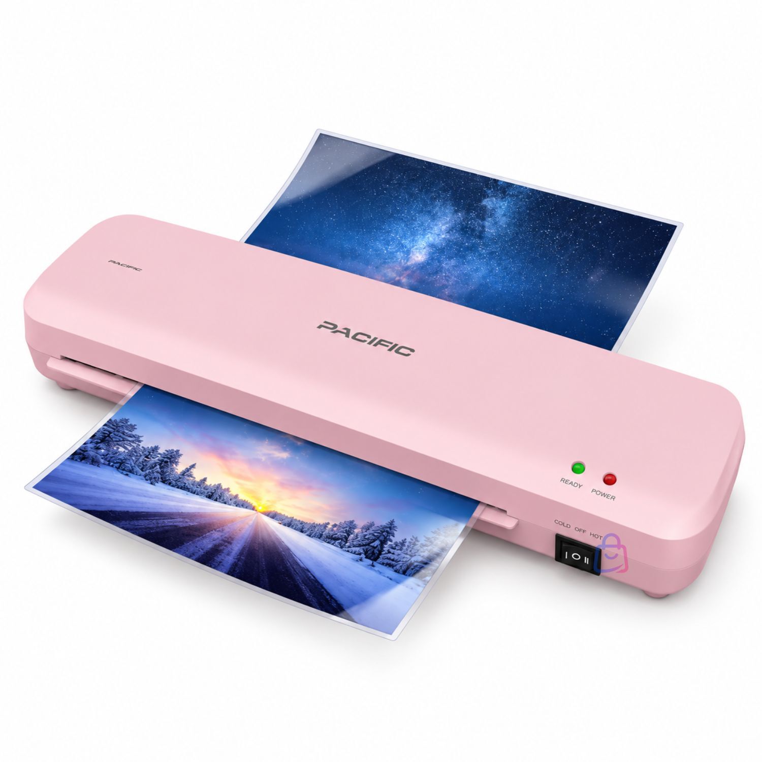 Laminadora Plastificadora A4 Doble Rodillo Rosado - Ps image number 2.0