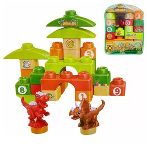 Juguete Bloque 22 Piezas Dinosaurios Para Ni&ntilde;os
