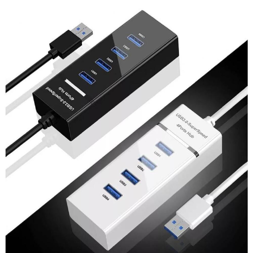 Hub 4 Puertos Multi Usb 3.0 Indicador Luz Led Adaptador image number 2.0