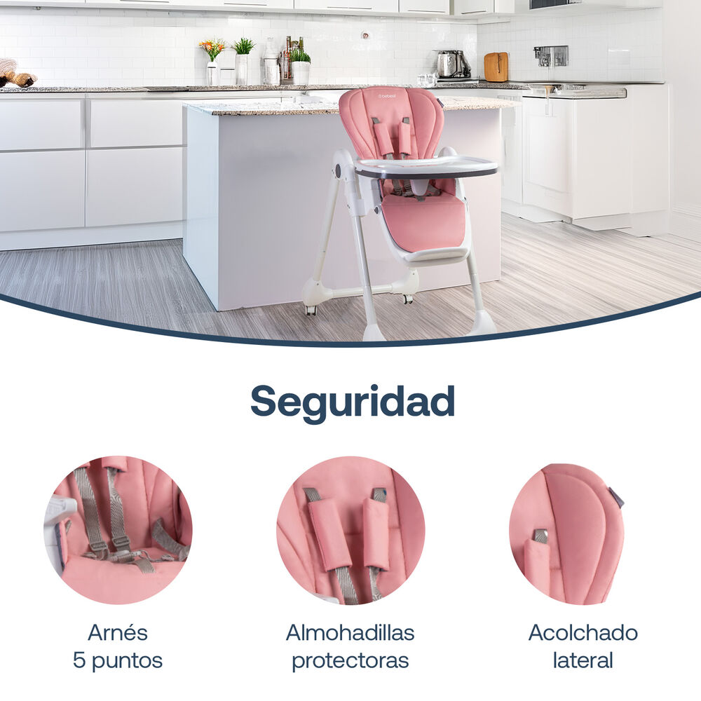 Silla De Comer Easyfeed Rosado Bebesit image number 2.0