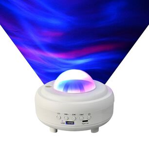 L&aacute;mpara Proyecci&oacute;n Cielo Estrellado Ondas De Agua Bluetooth