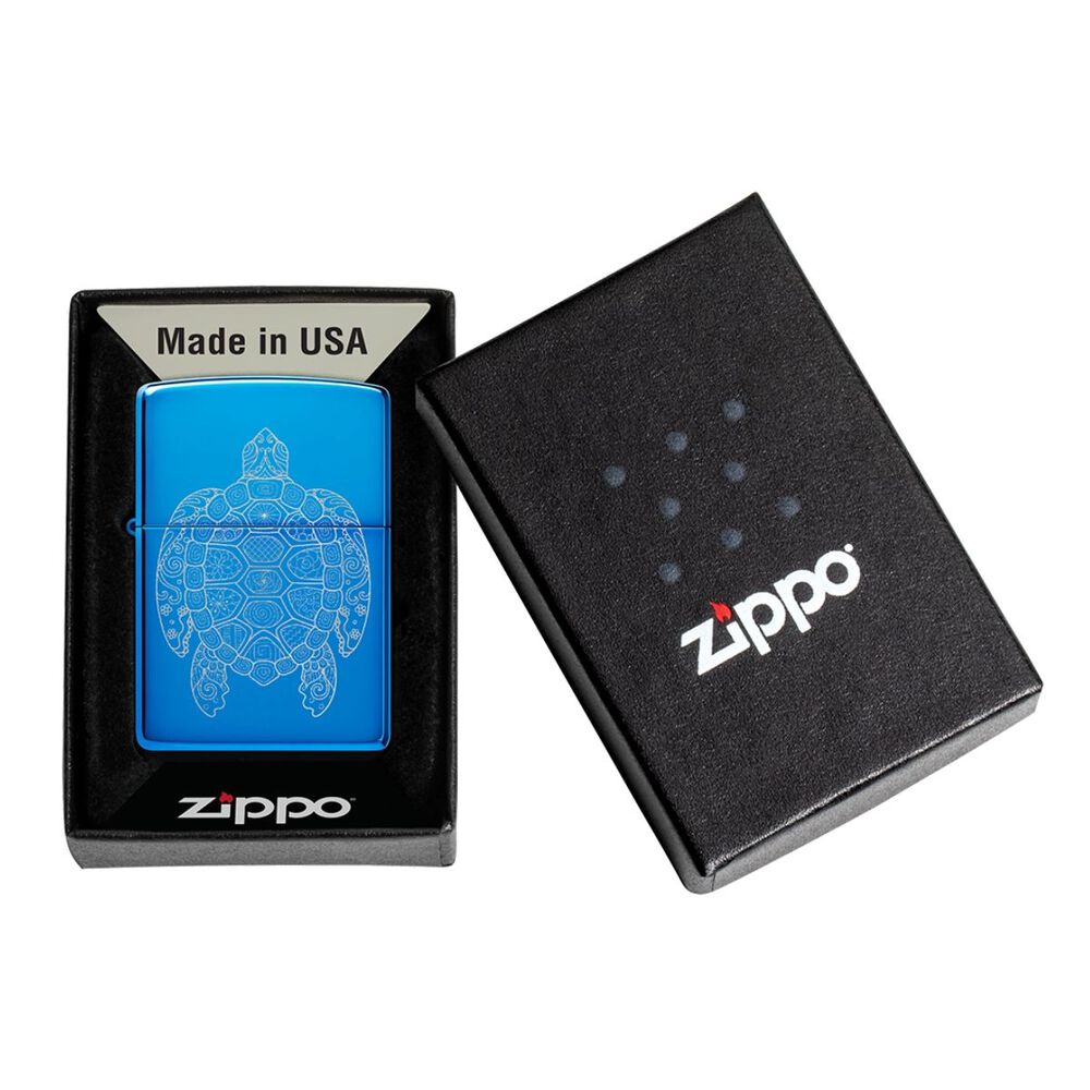 Encendedor Zippo Zen Turtle Design Azul Zp46177 image number 5.0