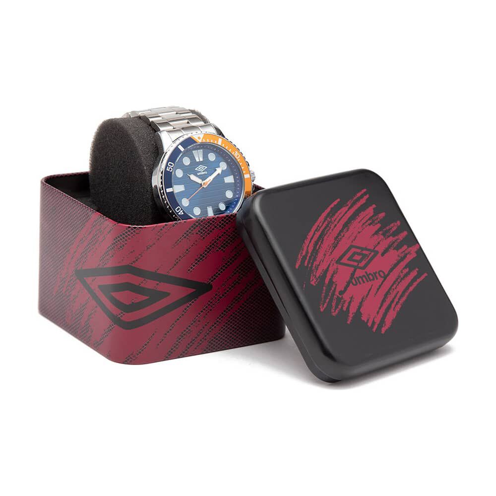 Reloj Umbro Plus Umbp-4100-5 Plateado Hombre image number 1.0