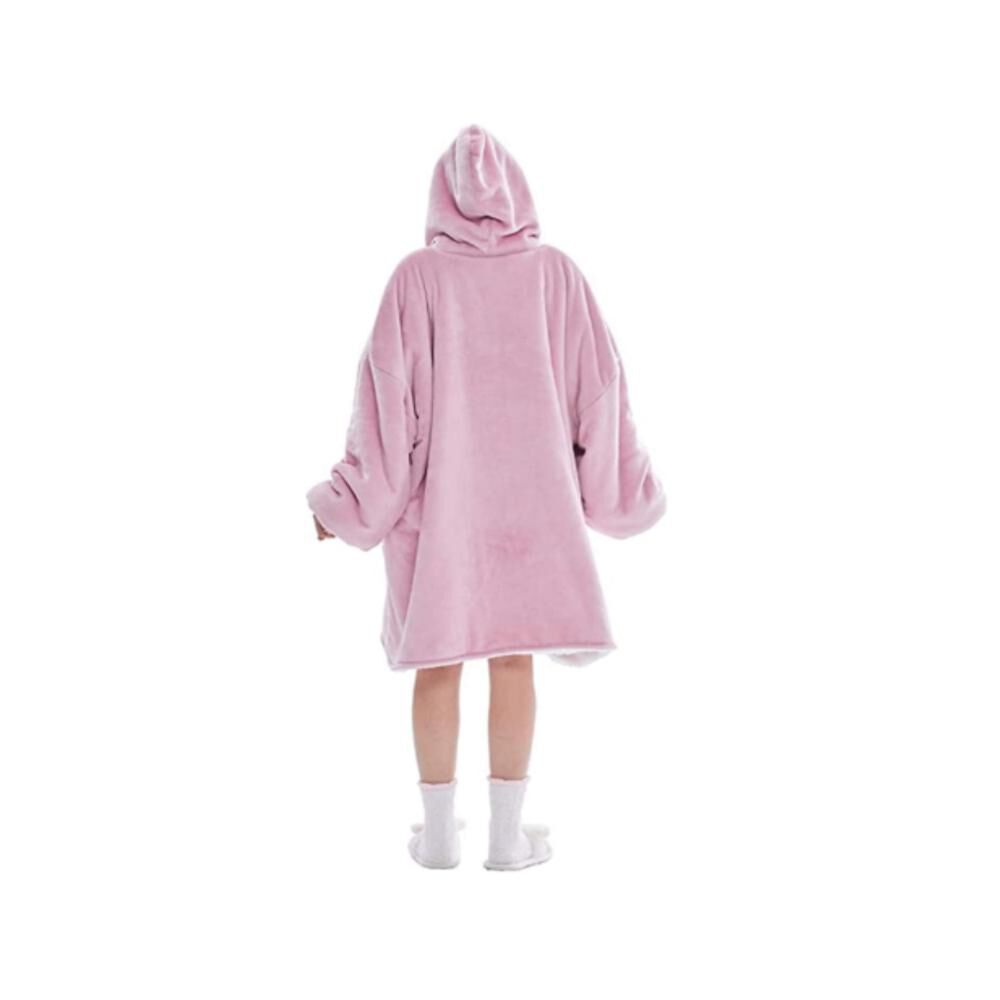 Poleron Felpa Con Capucha Manta Polar Bata Frazada Inviern image number 40.0