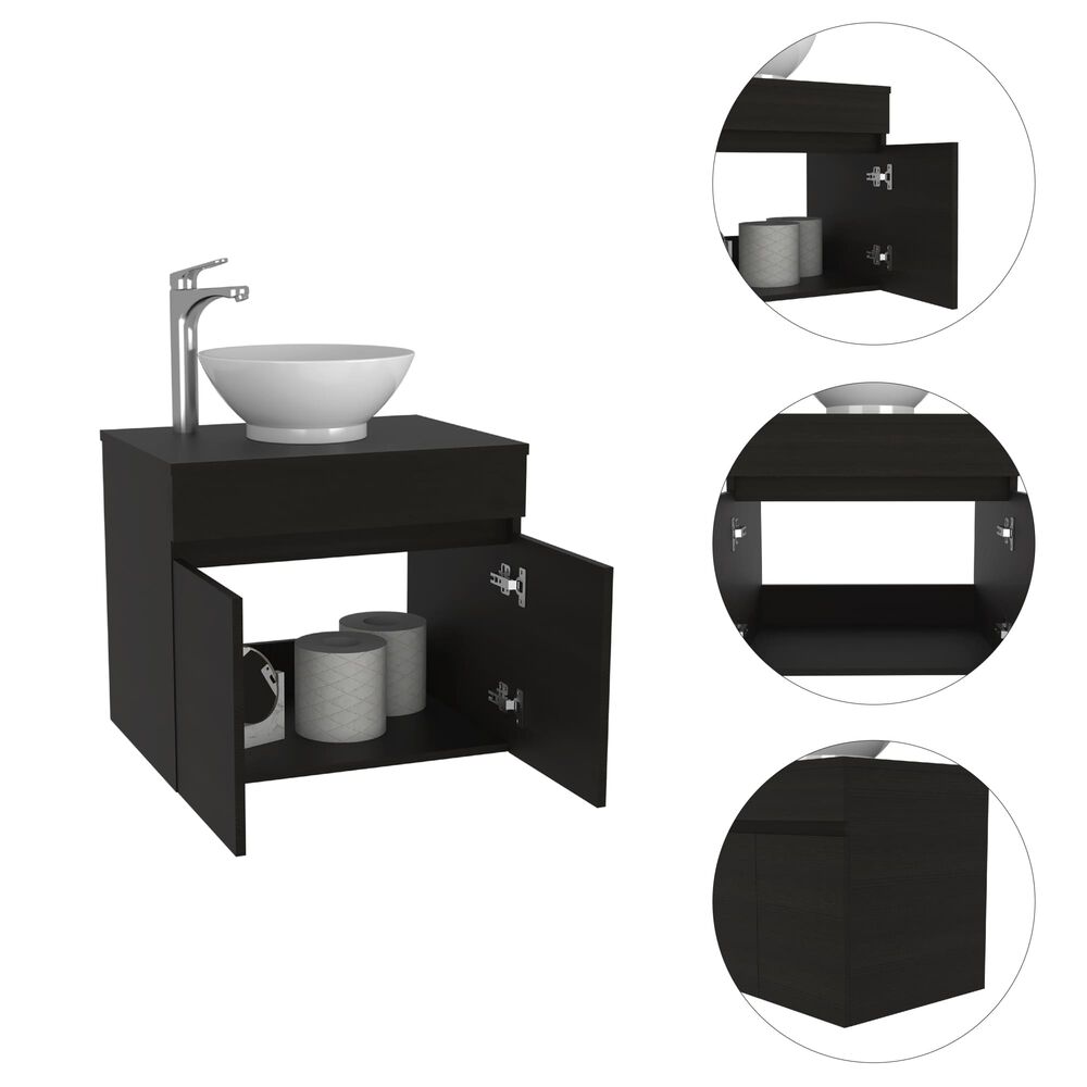 Mueble Vanitorio 2 Puerta Fm-001 Negro image number 3.0