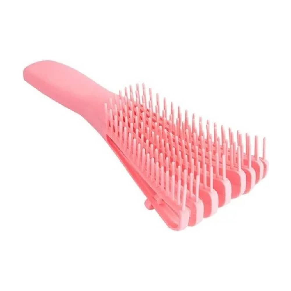Mini Cepillo Flexible Desenredante Y Definidor De Rizos Rosa image number 3.0