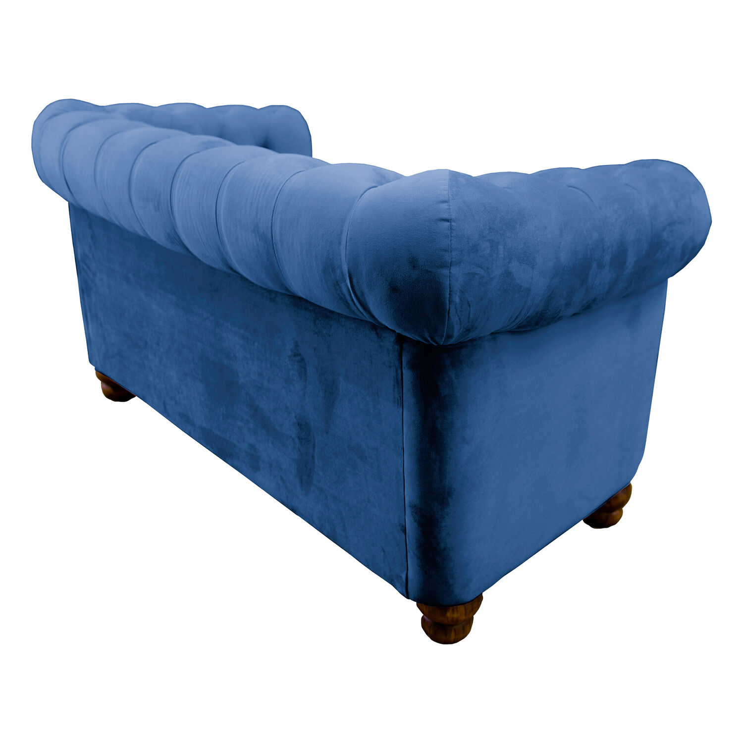 Sofa Florencia 3 Cuerpos Tela Velvet Azul Petroleo image number 2.0