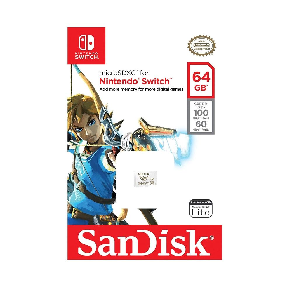 Memoria Sandisk Nintendo Switch 64 Gb Micro Sd Official Pack image number 2.0