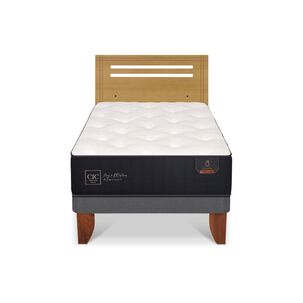 Cama Europea Cic Linea Premium / 1.5 Plazas / Base Normal + Respaldo