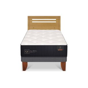 Cama Europea Cic Linea Premium / 1.5 Plazas / Base Normal + Respaldo