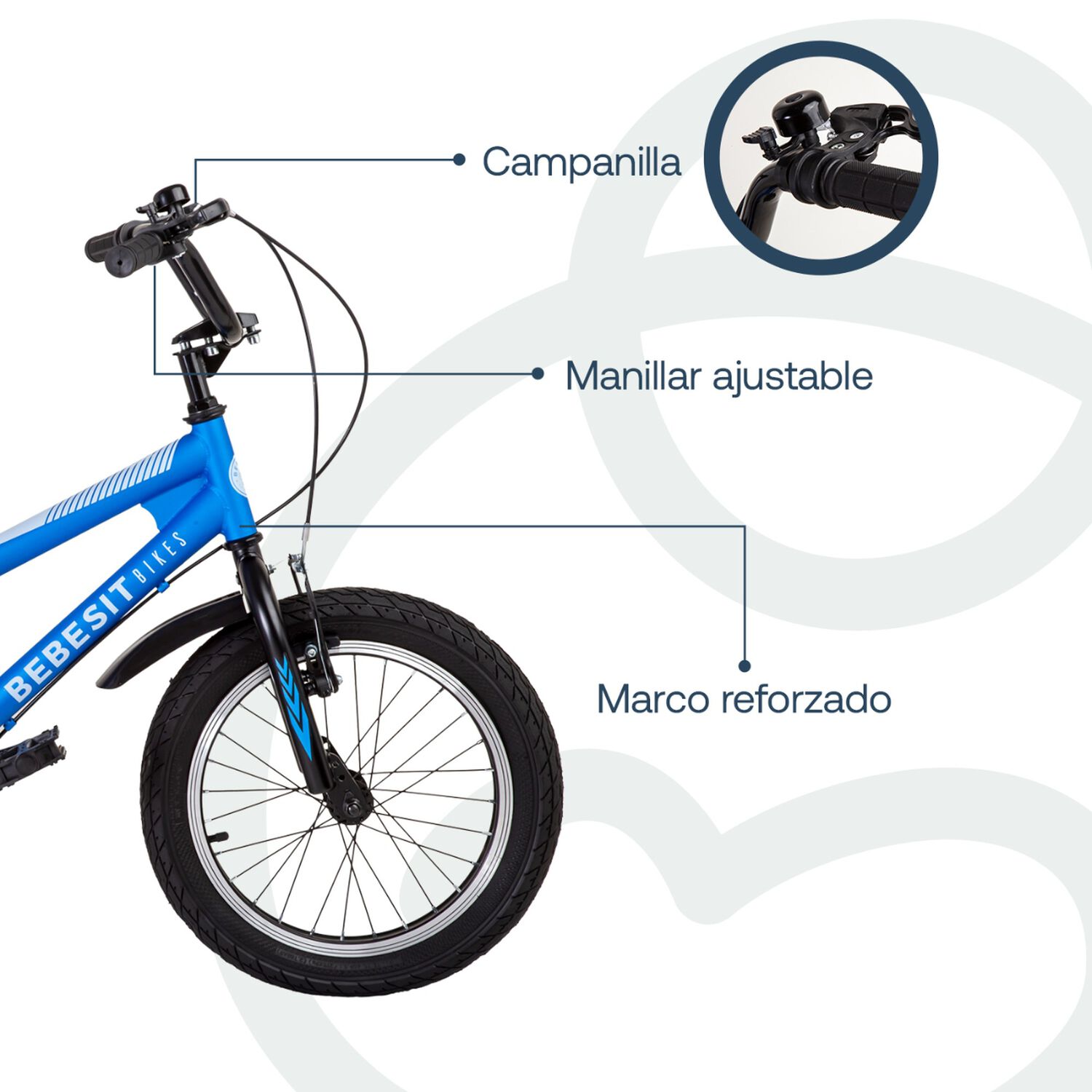 Bicicleta Infantil Canyon Aro 16 Azul Bebesit image number 3.0