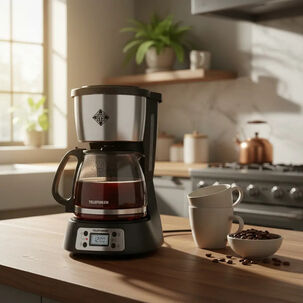 Cafetera El&eacute;ctrica Telefunken Venezia 1.5lts Digital Negro