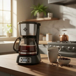 Cafetera El&eacute;ctrica Telefunken Venezia 1.5lts Digital Negro