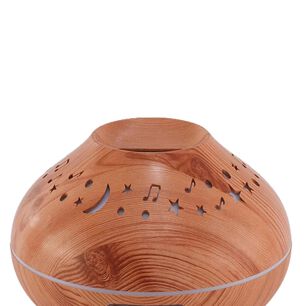Humidificador Difusor De Aire Cafe Luna Y Estrellas Led Hogar