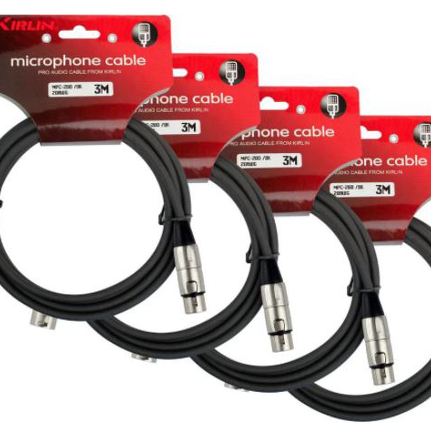 Pack4cable Microfono Serie C Xlr 3m Kirlin Mpc4-280-3 image number 0.0