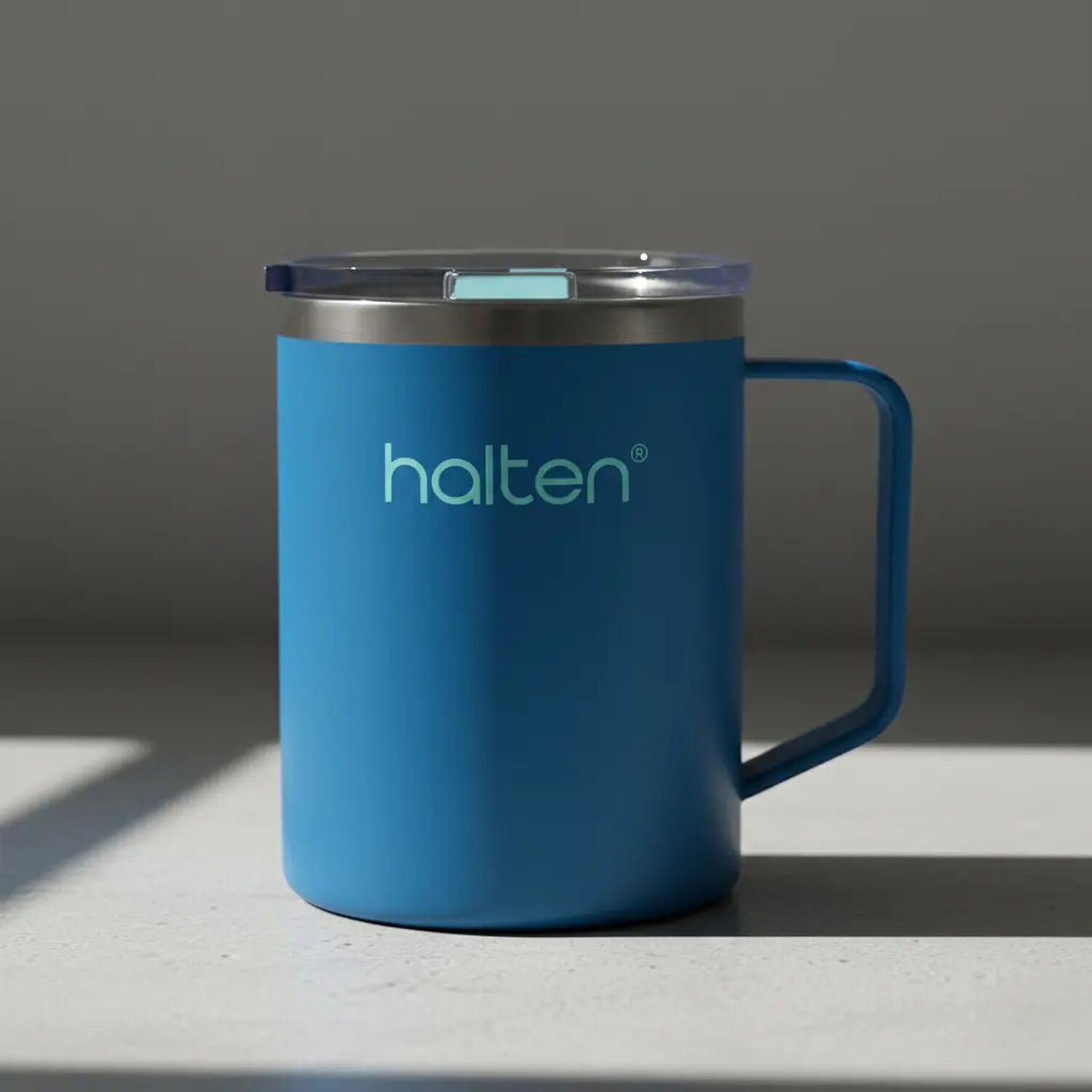 Termo Mug Cafe 450 Ml Acero Plastico Funny Halten Azul Indigo image number 4.0