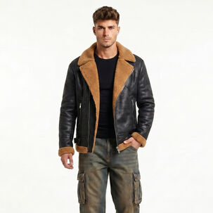 Chaqueta Aviadora Hombre Ecocuero Hombre Stephano