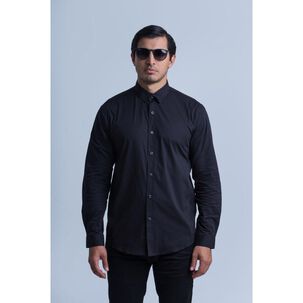 Camisa Lisa Regular Manga Larga Hombre Hummer