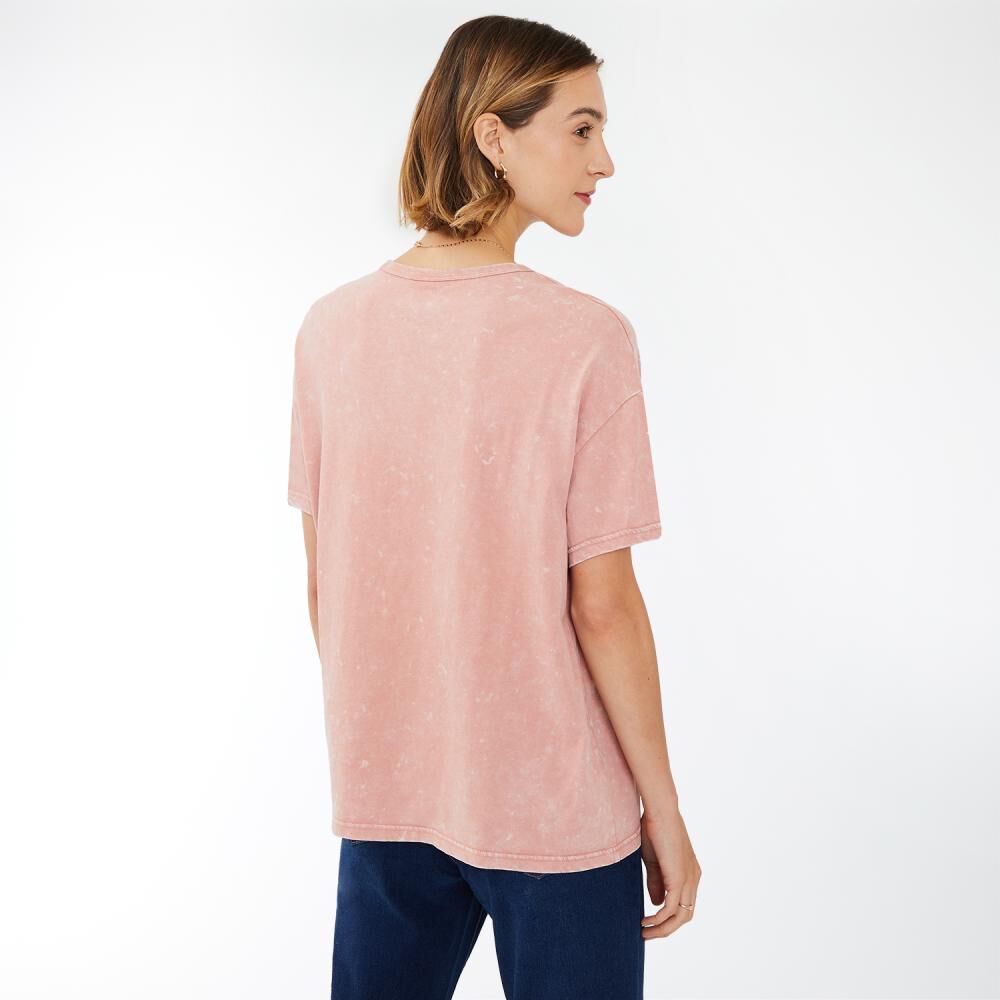 Polera Con Lavado Manga Corta Cuello Redondo Mujer Ocean Pacific image number 3.0