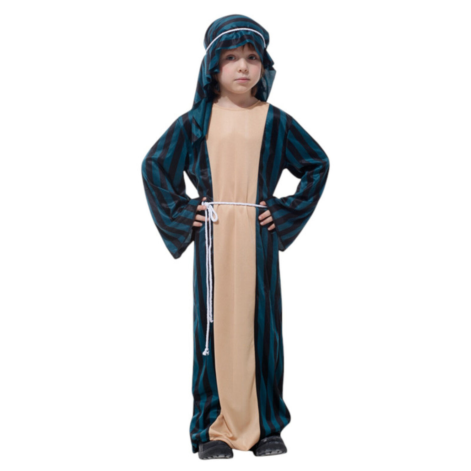 Disfraz Infantil Jeque Arabe Azul image number 0.0
