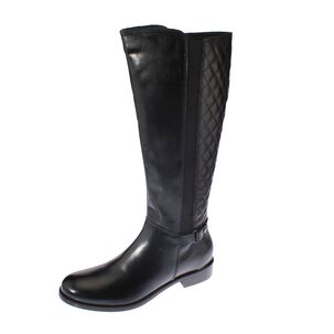 Bota Cuero Negro V&iacute;a Franca Art. 511982312negro