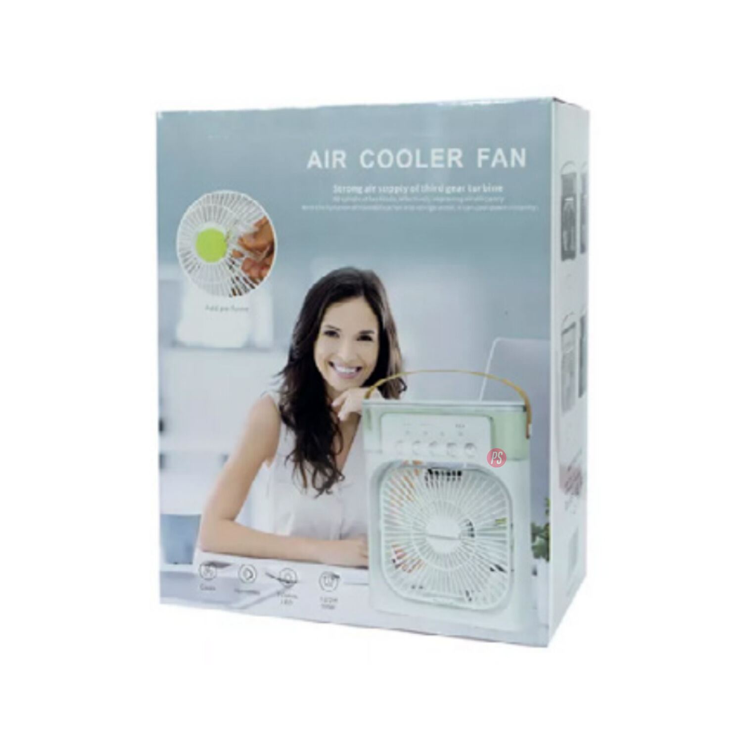 Ventilador Usb Port&aacute;til Led Con Rociador Azul - Ps image number 2.0