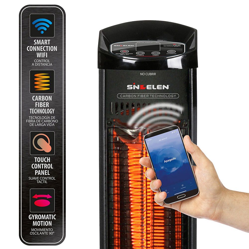 Estufa Calefactor Infrarrojo Sindelen Eec-6000 Wifi image number 2.0