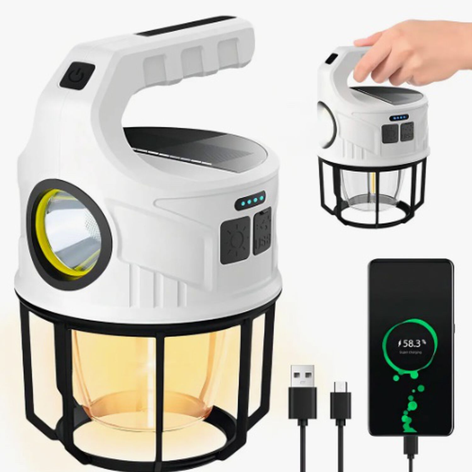 Linterna Solar Para Camping image number 2.0