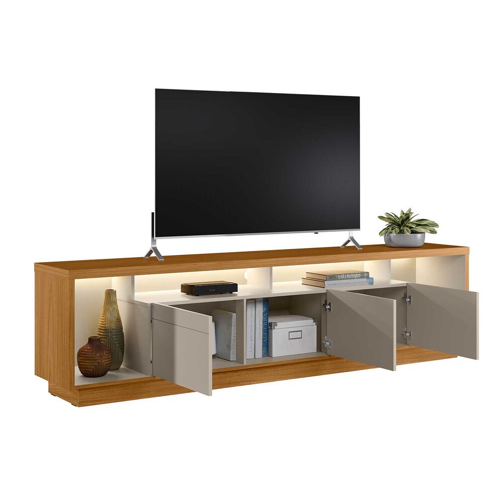 Rack Tv Estoril 75" Con Luz Led 218x56x38 image number 4.0