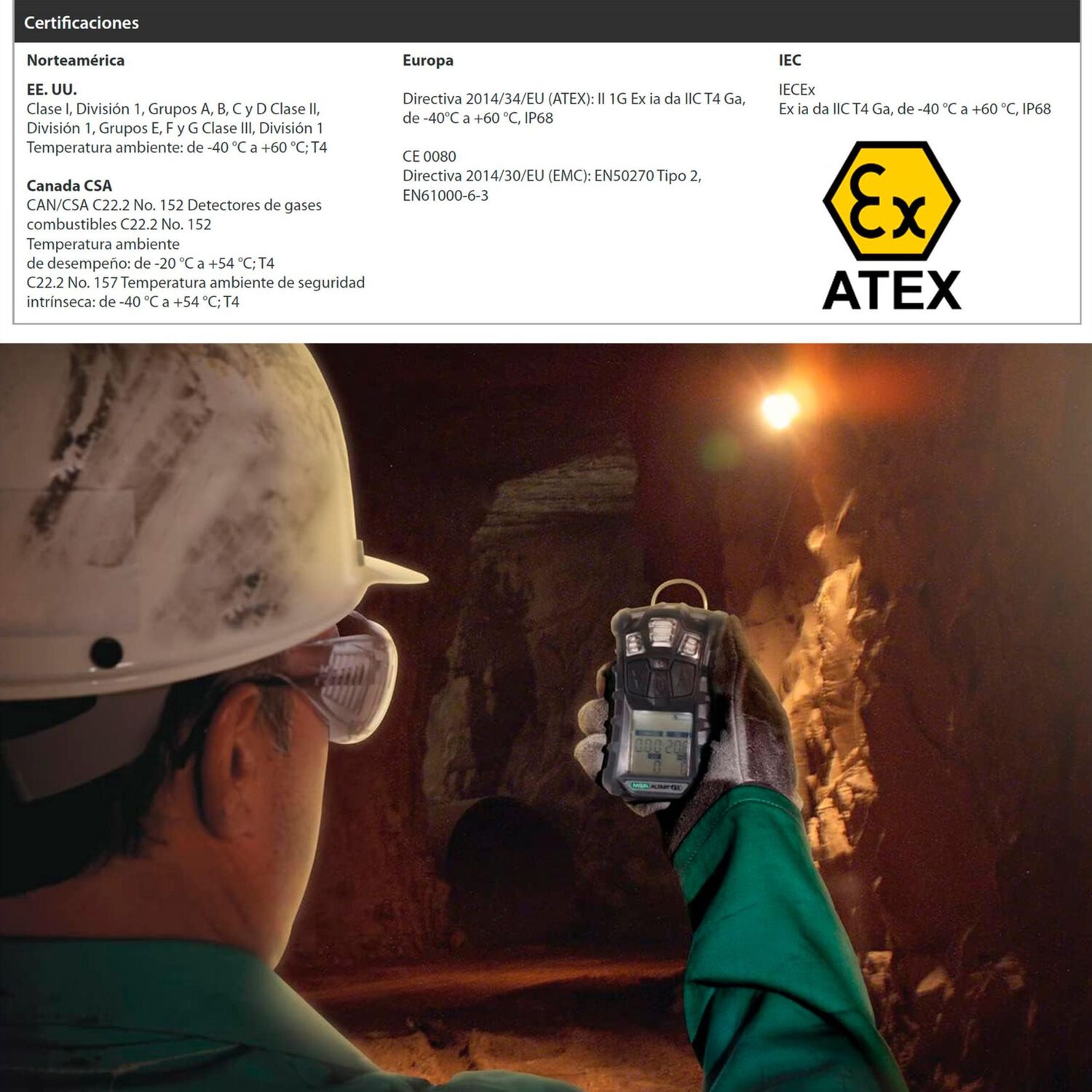 Msa Altair 4xr: Detector Multig&aacute;s Monitoreo Gases Honeywell image number 4.0