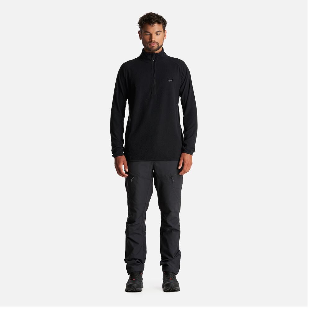 Polerón Deportivo Cuello Alto Hombre Jacaranda Nano-f 1/4 Zip Lippi image number 4.0