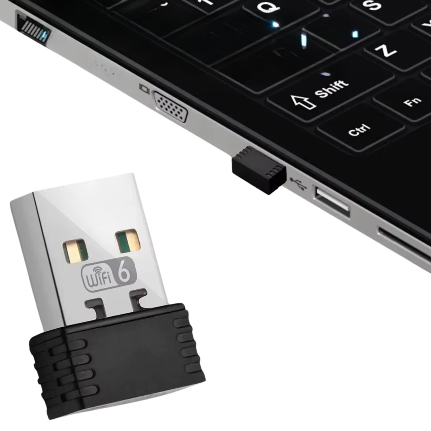 Adaptador De Red Wifi 6g Usb High Speed - Ultra Compacto image number 4.0