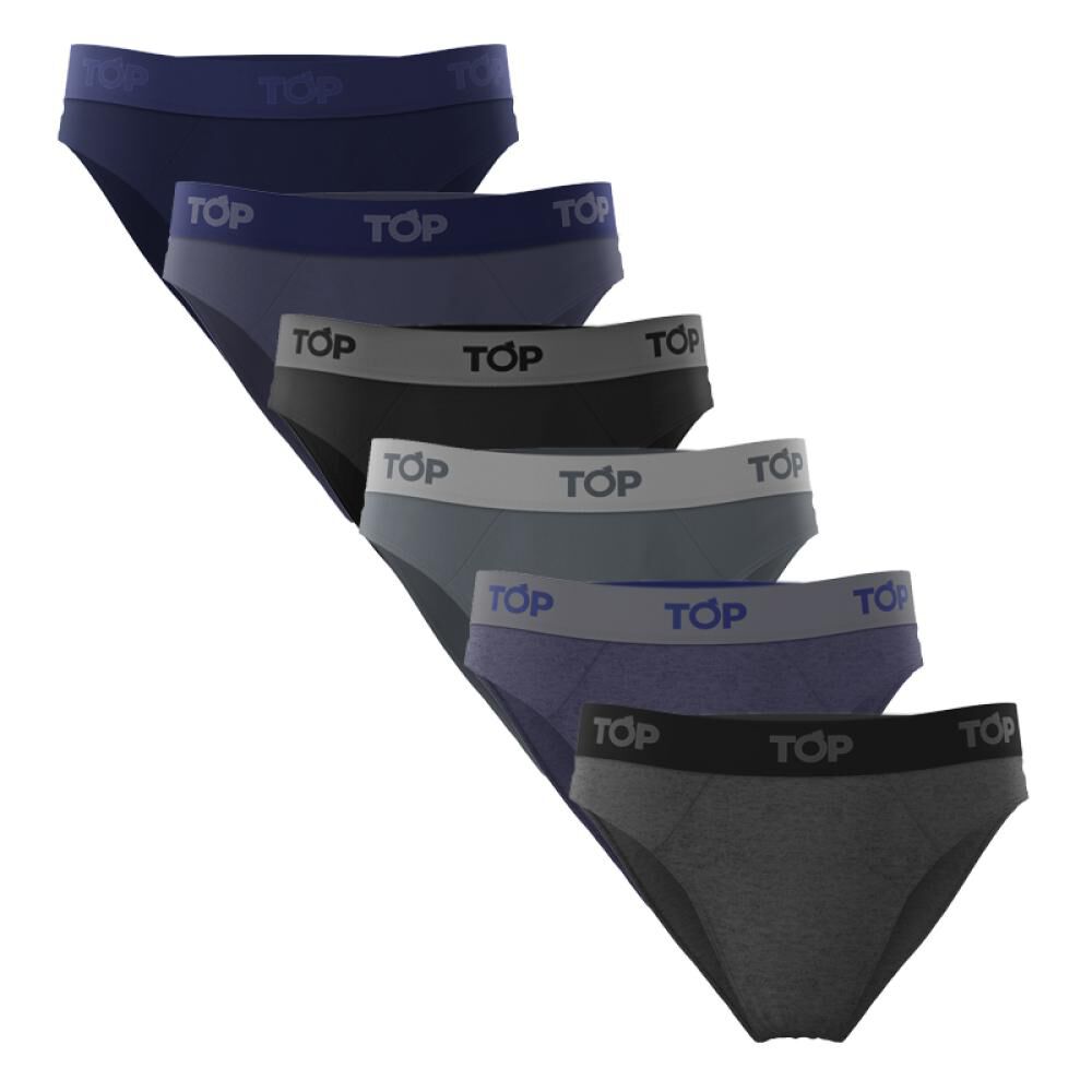Pack Slips Hombre Top / 6 Unidades image number 0.0